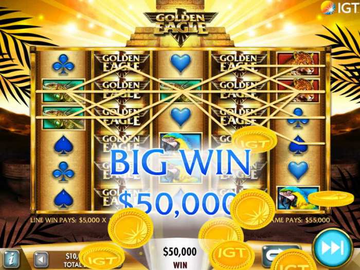 Casino lucky slot eagle kickapoo wins
